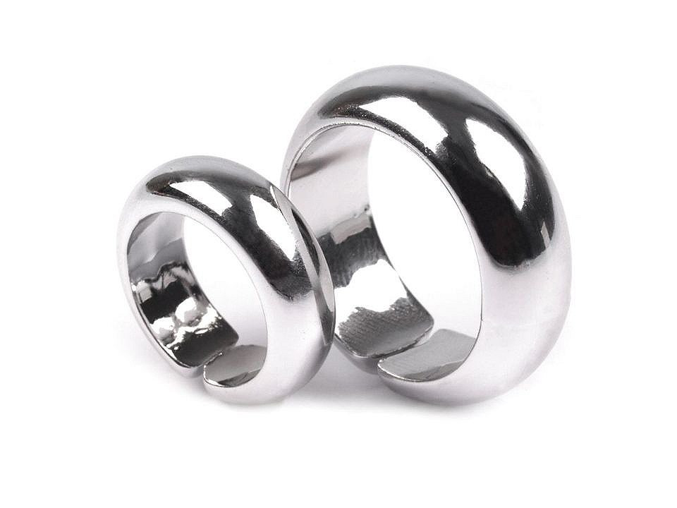 Dekorační svatební prsteny, barva 1 stříbrná