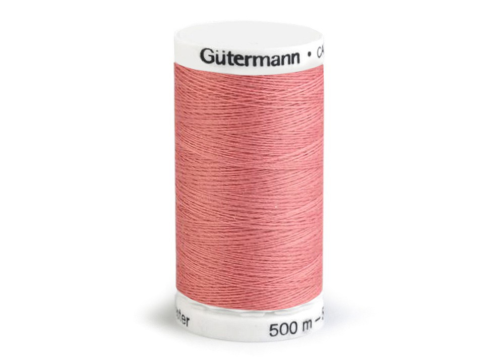Polyesterové nitě návin 500 m Gütermann, barva 473 Lantana