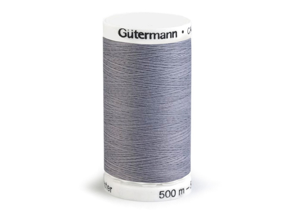 Polyesterové nitě návin 500 m Gütermann, barva 040 Gull Gray