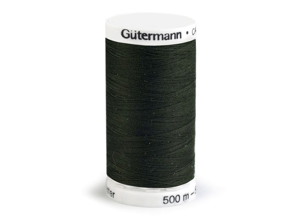 Polyesterové nitě návin 500 m Gütermann, barva 304 Cypress