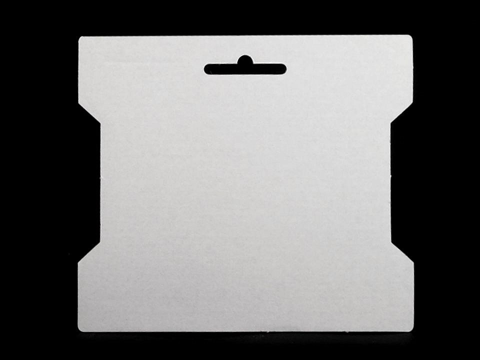 Fotografie Papírová karta 14x16,3 cm, barva 1 bílá