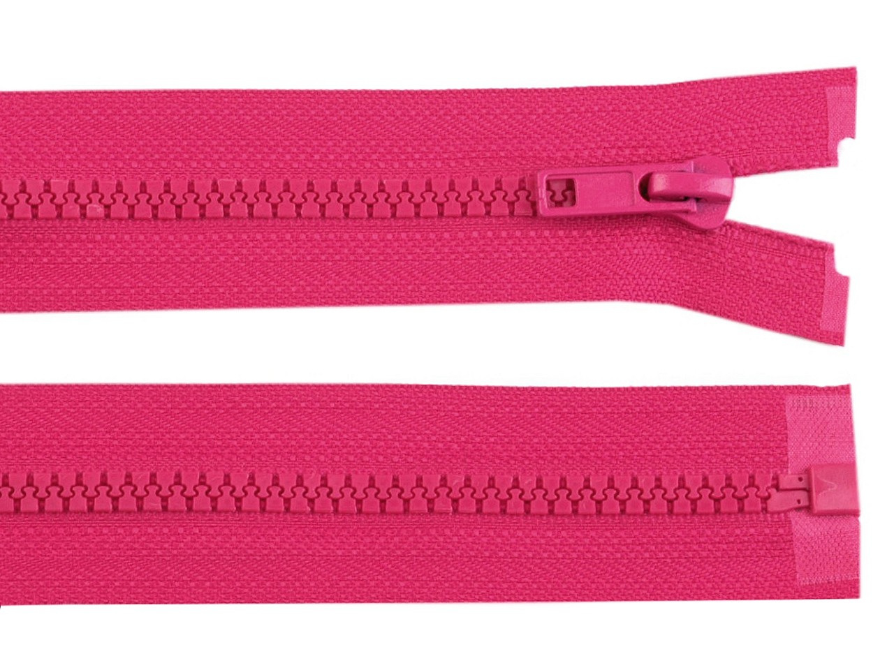 Kostěný zip No 5 délka 70 cm bundový, barva 145 pink