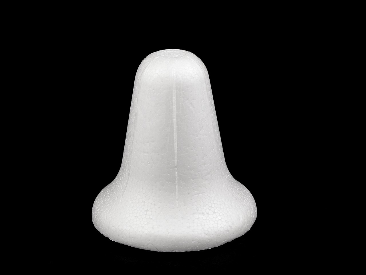 Zvonek 9x9 cm polystyren 3D, barva bílá