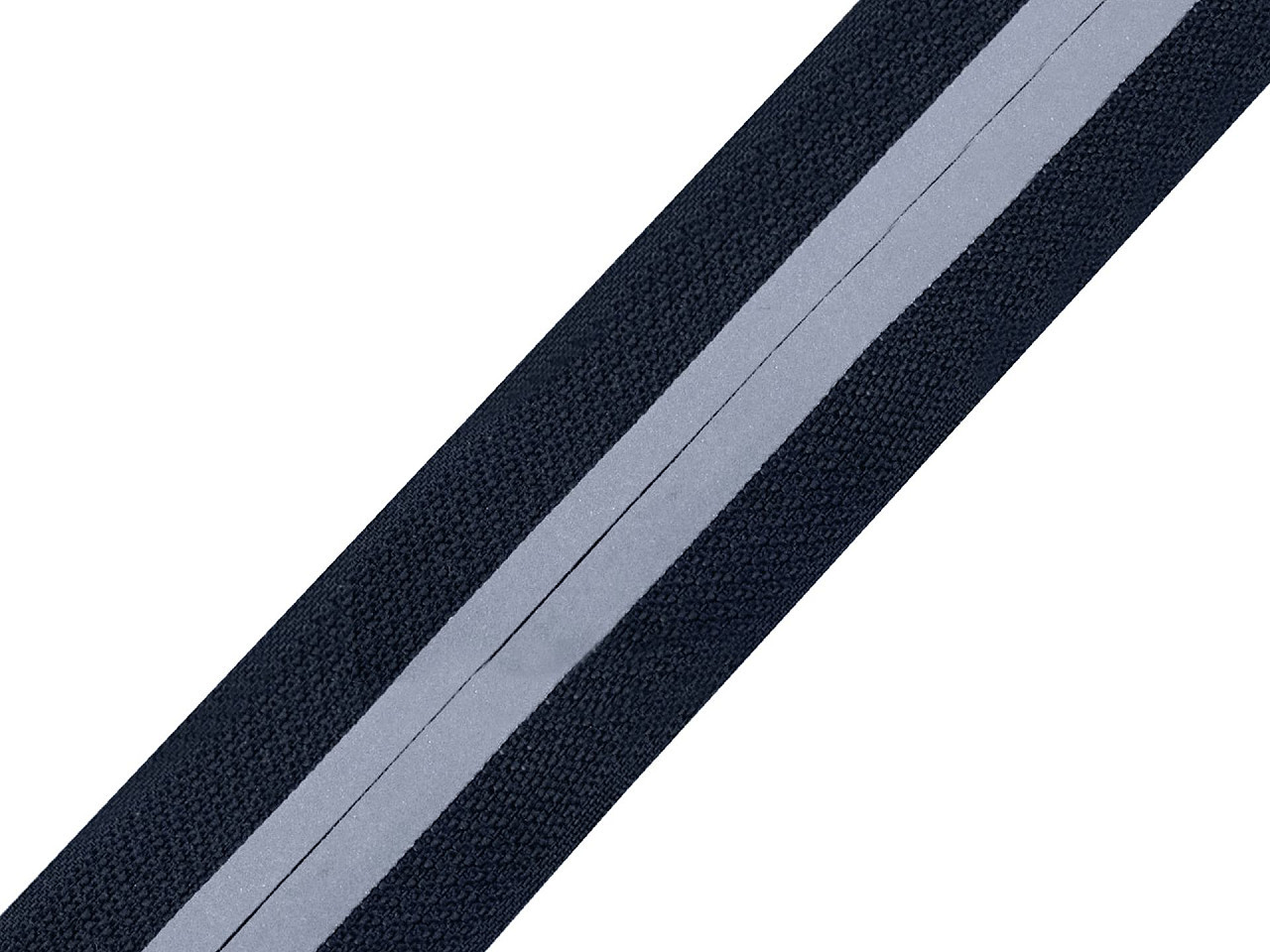 Zip spirálový krytý No 5 metráž reflexní, barva 330 modrá tmavá