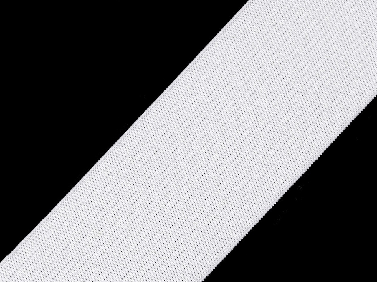 Pruženka hladká šíře 45 mm, barva 1 bílá