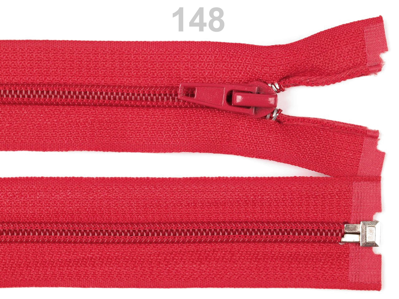 Spirálový zip šíře 5 mm délka 55 cm bundový POL, barva 148 High Risk Red
