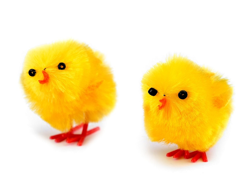 Velikonoční dekorace kuře, barva žlutá
