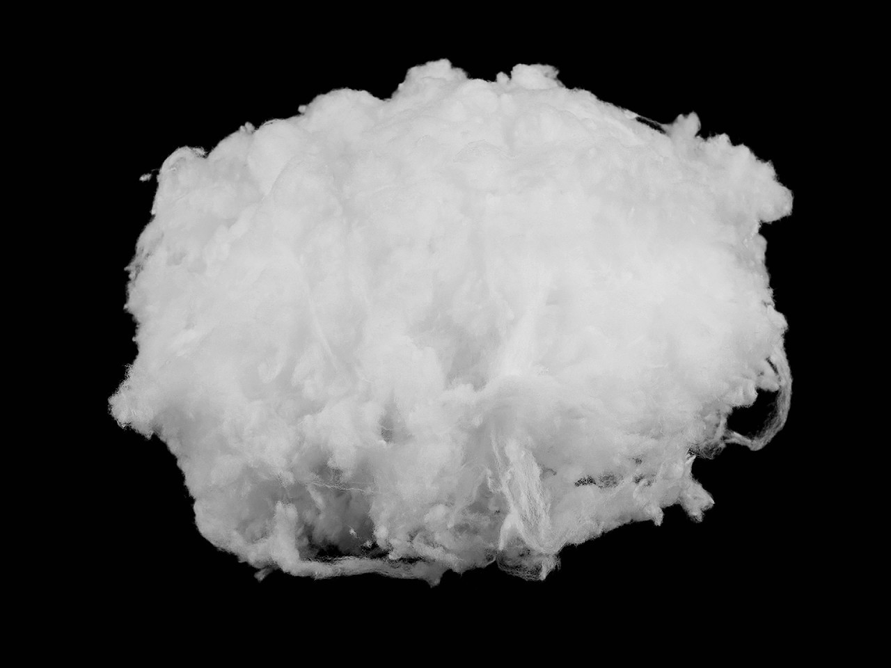 Fotografie Výplň - polyesterová vata 1 kg, barva bílá
