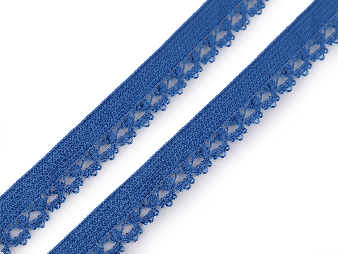 Ozdobná pruženka šíře 15 mm, barva 5 modrá
