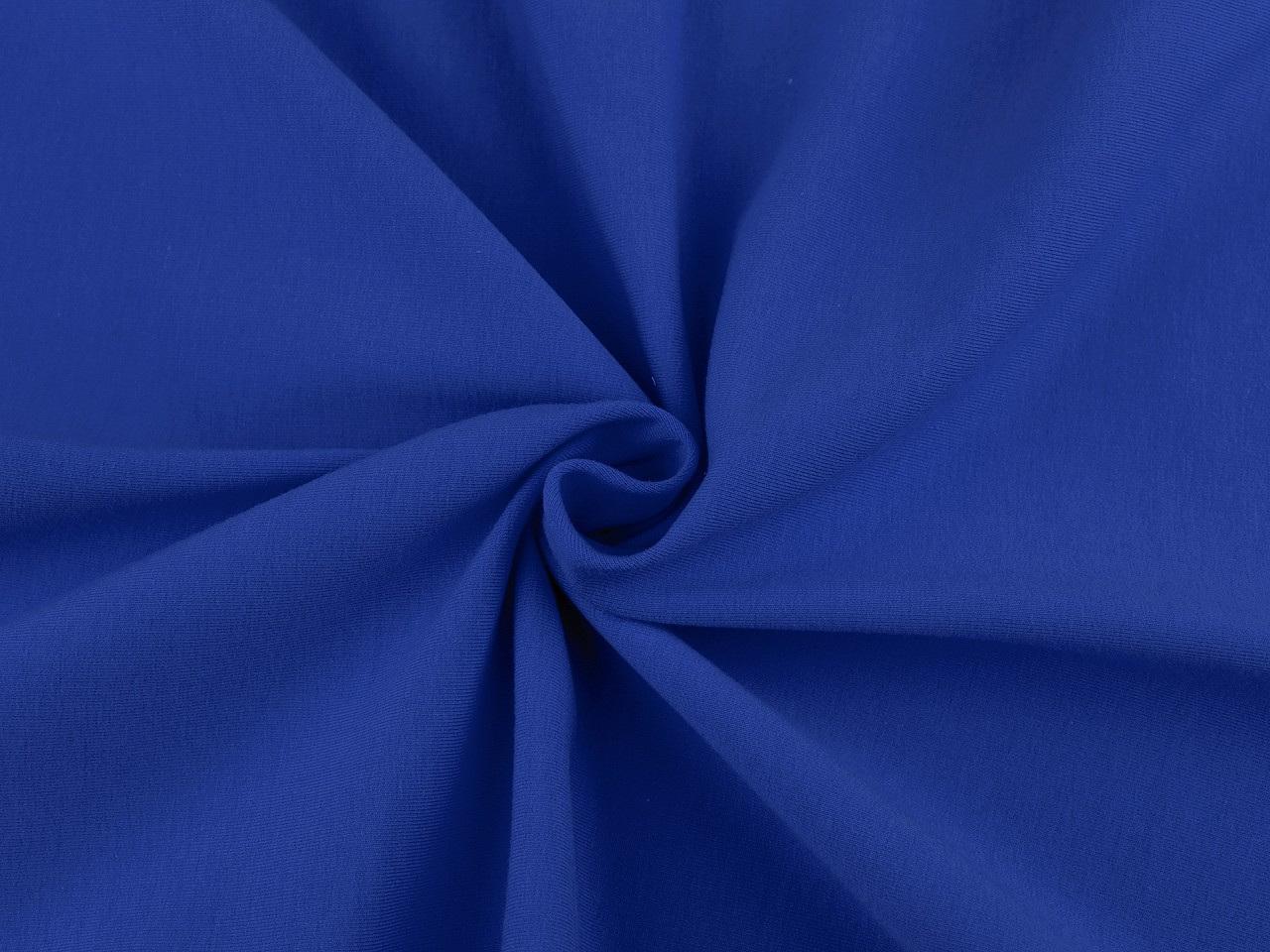 Teplákovina bavlněná nepočesaná jednobarevná, barva B-037/1 modrá královská