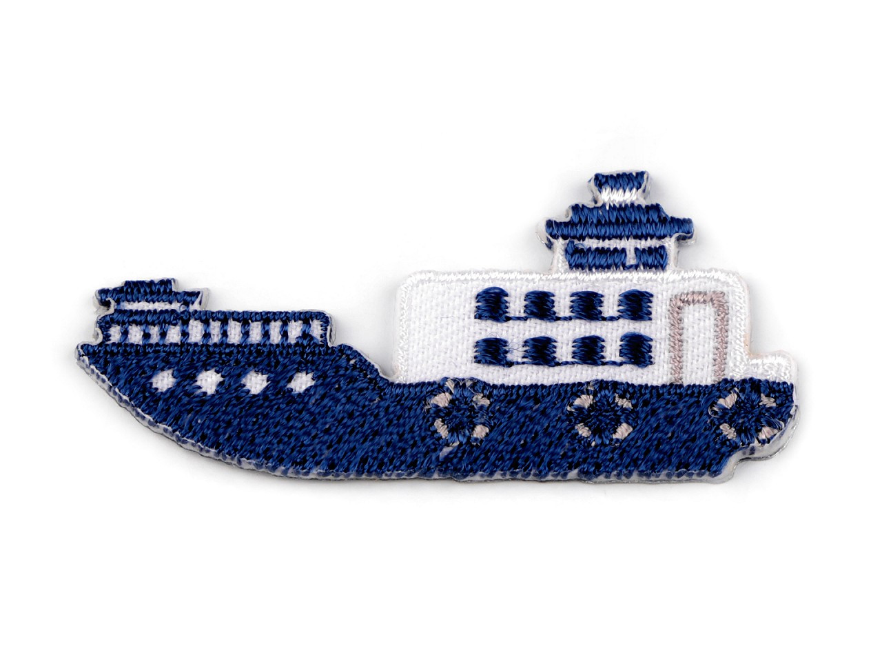 Nažehlovačka dopravní prostředky, barva 3 modrá tmavá loď