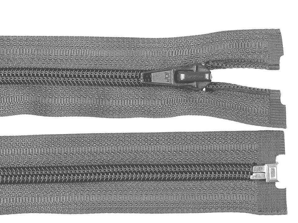 Spirálový zip No 5 délka 60 cm bundový POL, barva 319 šedá ocelová
