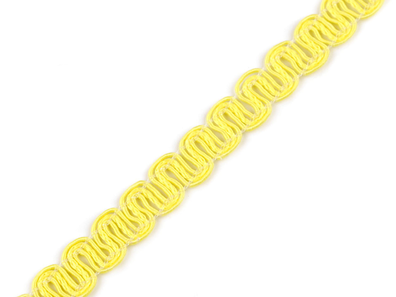 Bavlněný prýmek šíře 10 mm, barva 3 žlutá