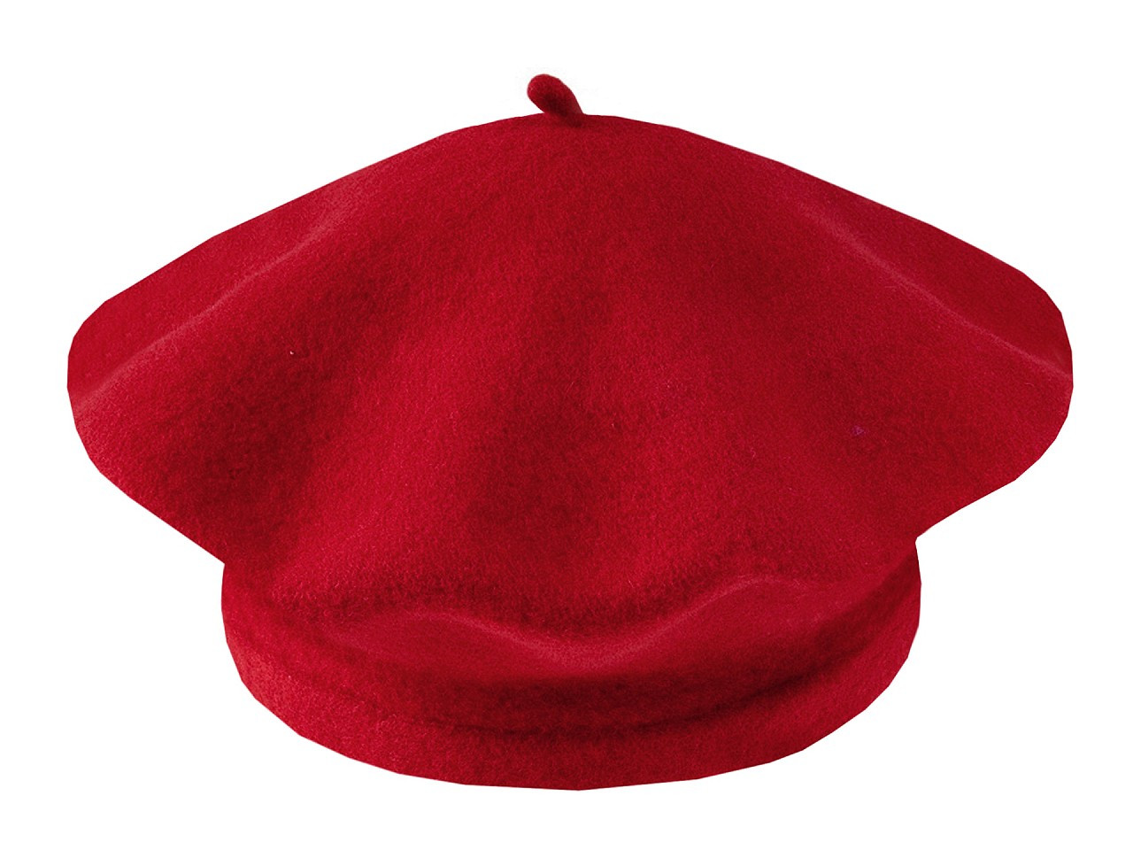 Dámský / dívčí baret Tonak 100% vlna, barva 12 vel. 11,5´´ (030002) červená