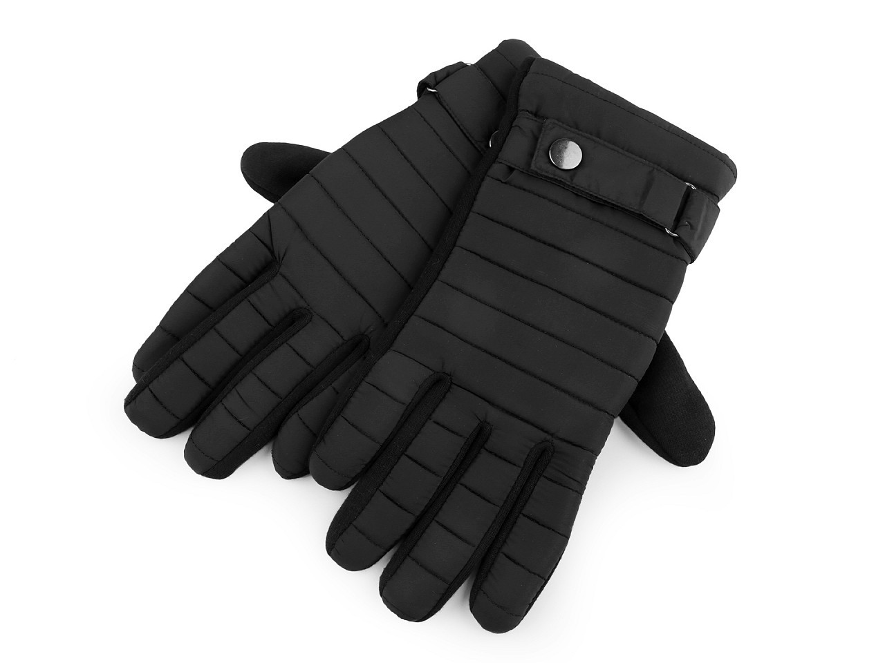 Pánské prošívané rukavice, barva 6 (2XL) černá
