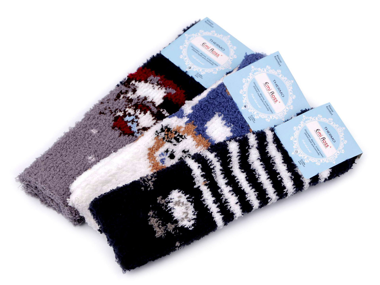 Dětské froté ponožky Emi Ross, barva 4 (vel. 32-35) mix