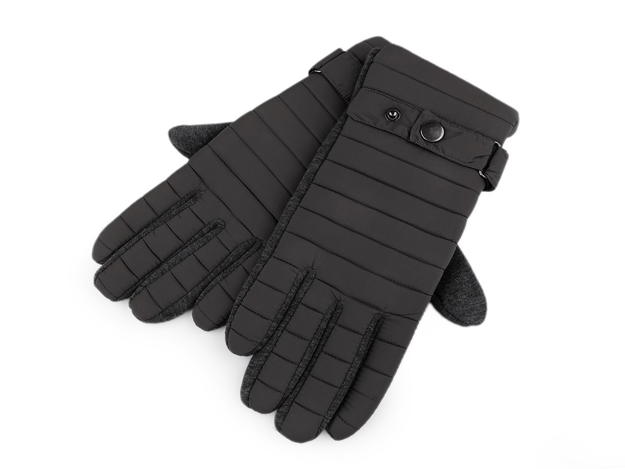 Pánské prošívané rukavice, barva 3 (vel. XL) šedá