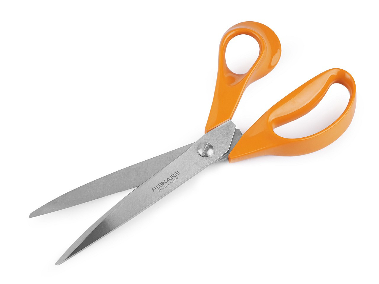 Krejčovské nůžky Fiskars délka 25 cm, barva oranžová