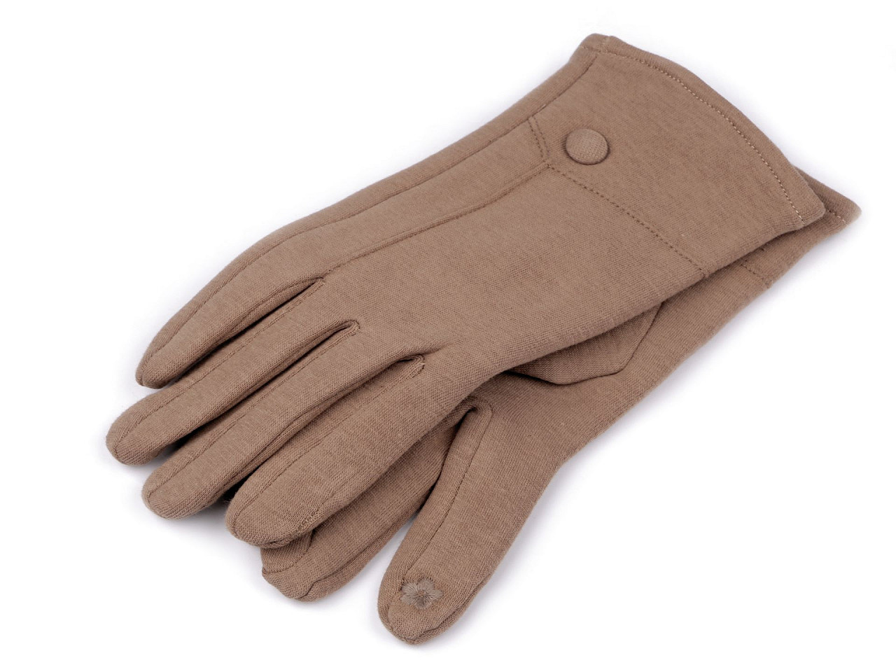 Dámské rukavice přechodní, dotykové, barva 21 (vel. 8,5) béžová