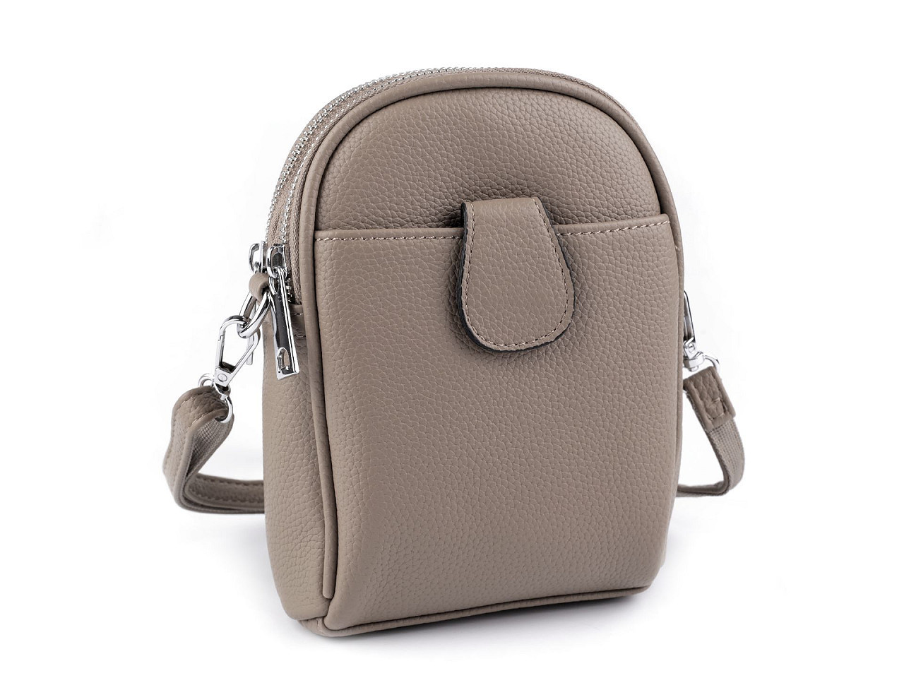 Dámská / dívčí kabelka crossbody s popruhem 14x19 cm, barva 16 béžová tmavá