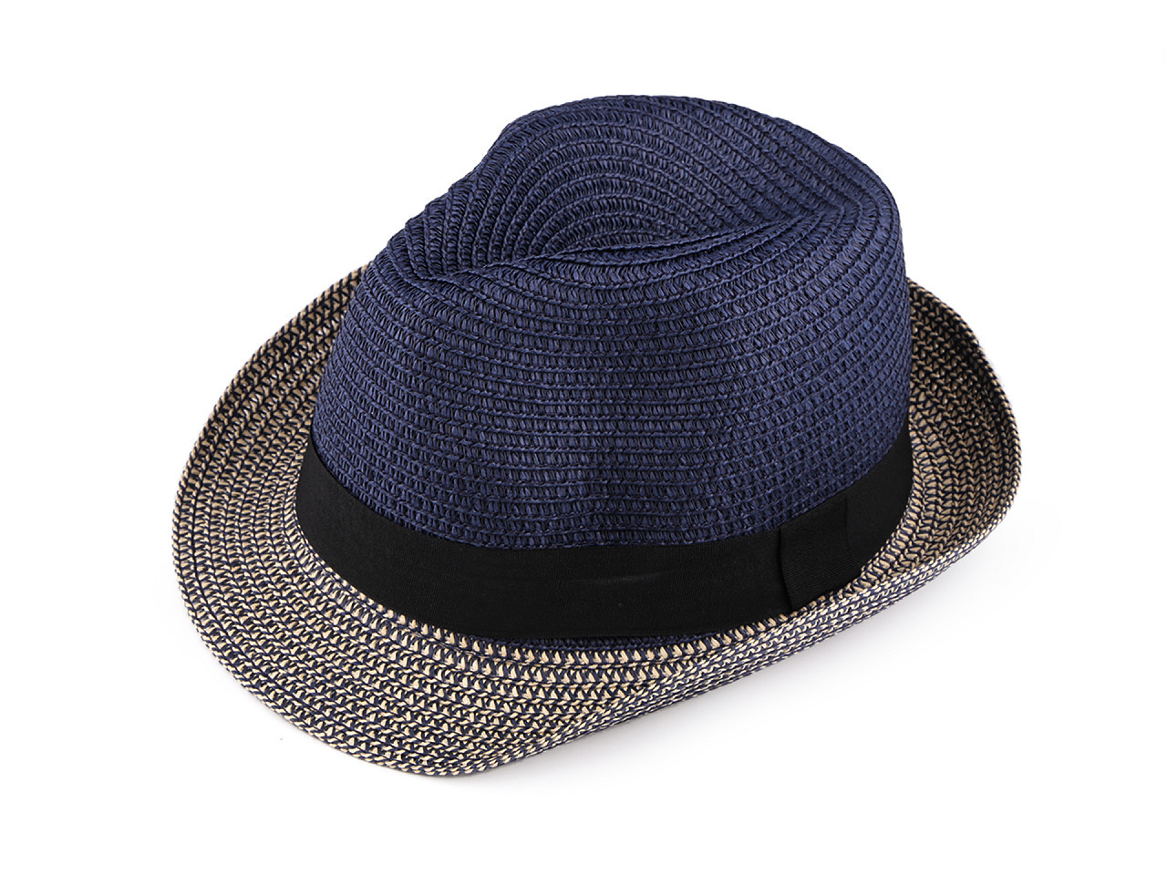 Letní klobouk / slamák unisex, barva 10 modrá pařížská