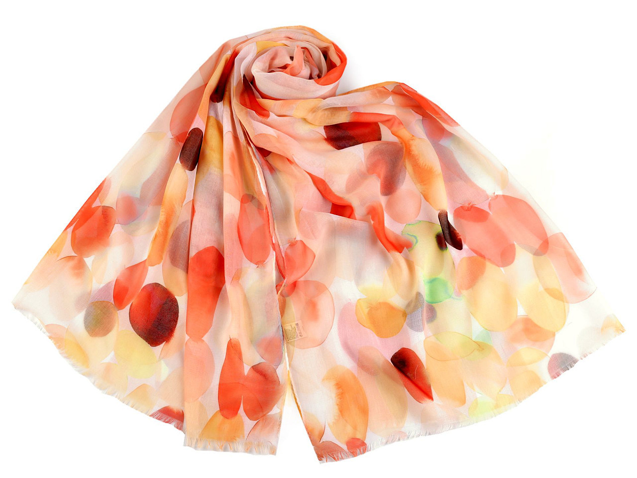 Letní šátek / šála 75x180 cm, barva 4 lososová