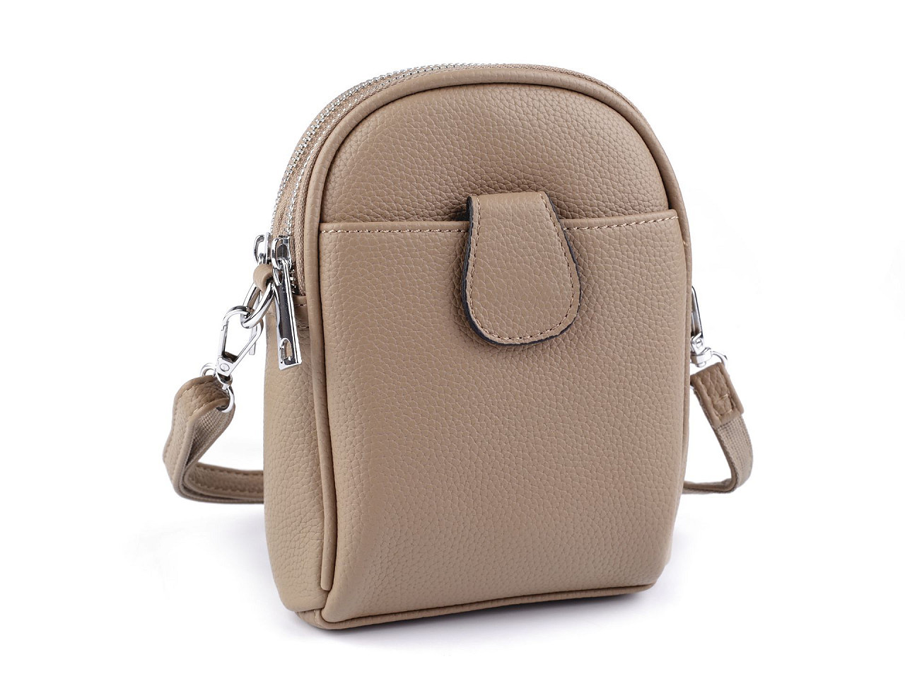 Dámská / dívčí kabelka crossbody s popruhem 14x19 cm, barva 15 béžová