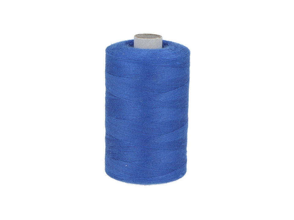 Polyesterové nitě návin 900 m PES 40/2, barva 340 modrá stř.