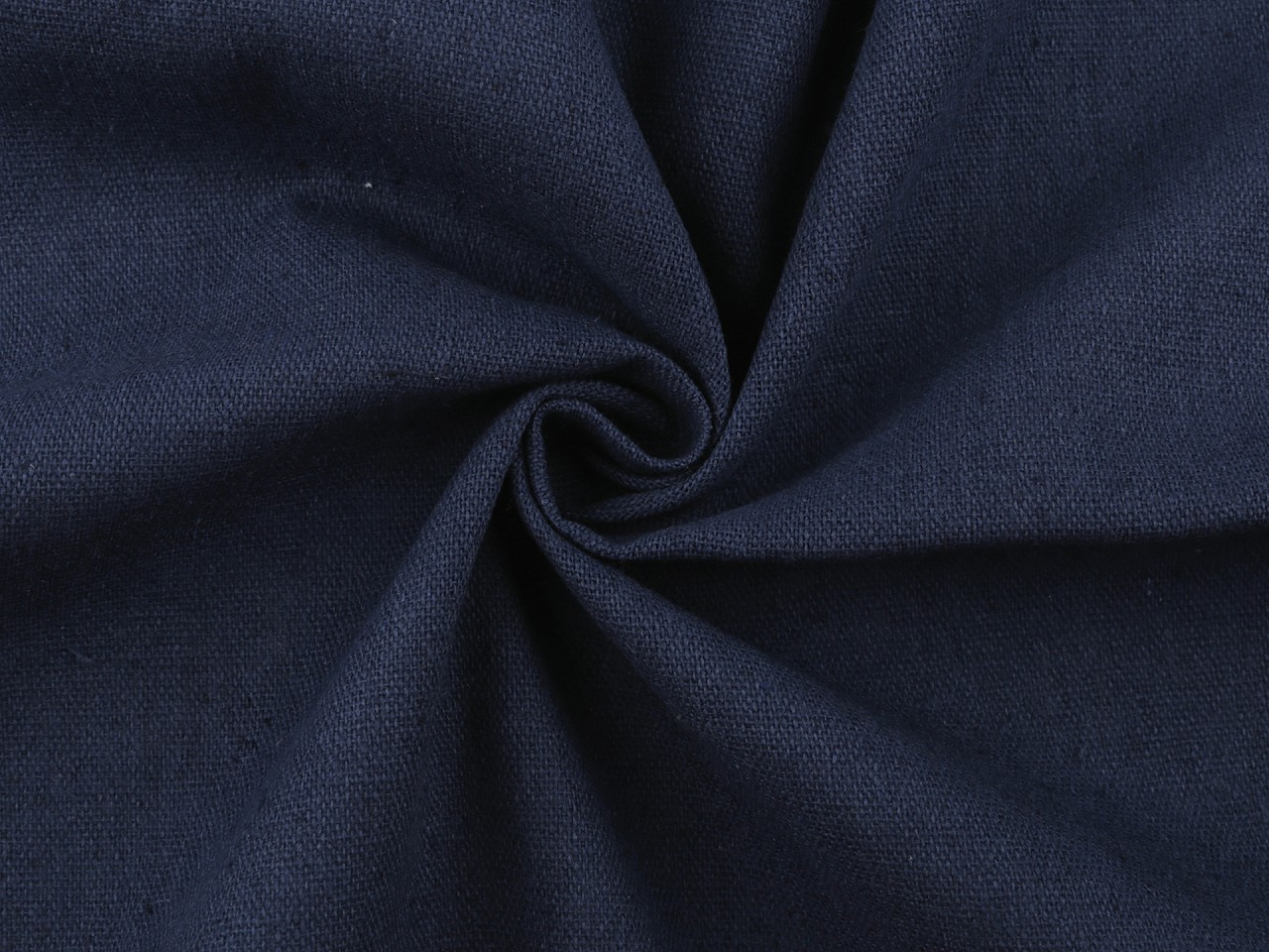 Lněná látka, barva 45 (170 g/m²) (39) modrá tmavá