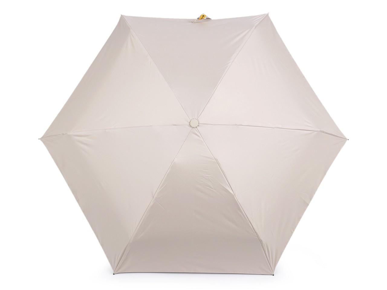 Skládací mini deštník s pevným pouzdrem, barva 5 béžová světlá