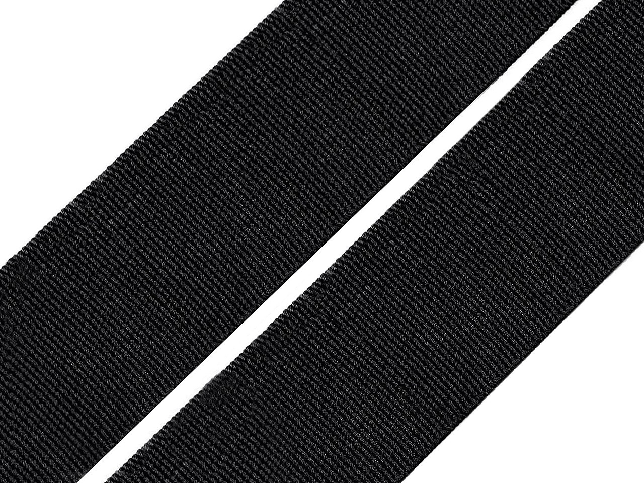 Fotografie Pruženka hladká šíře 30 mm tkaná, barva 1 černá