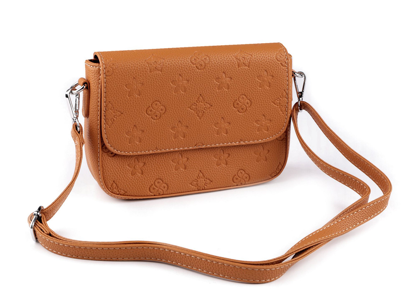 Kabelka crossbody, barva 11 hnědá koňak