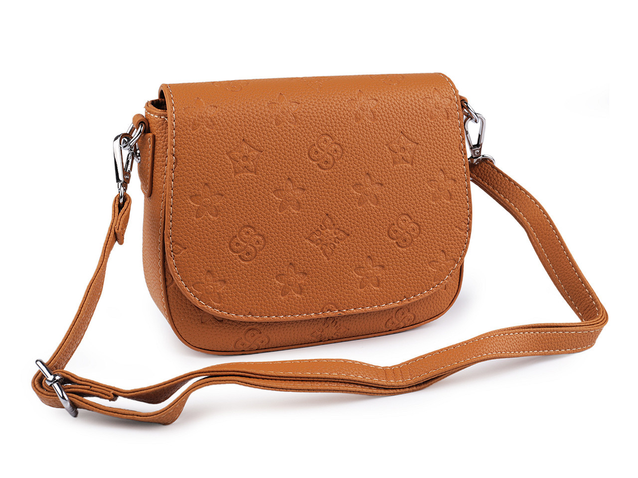 Kabelka crossbody, barva 19 hnědá koňak