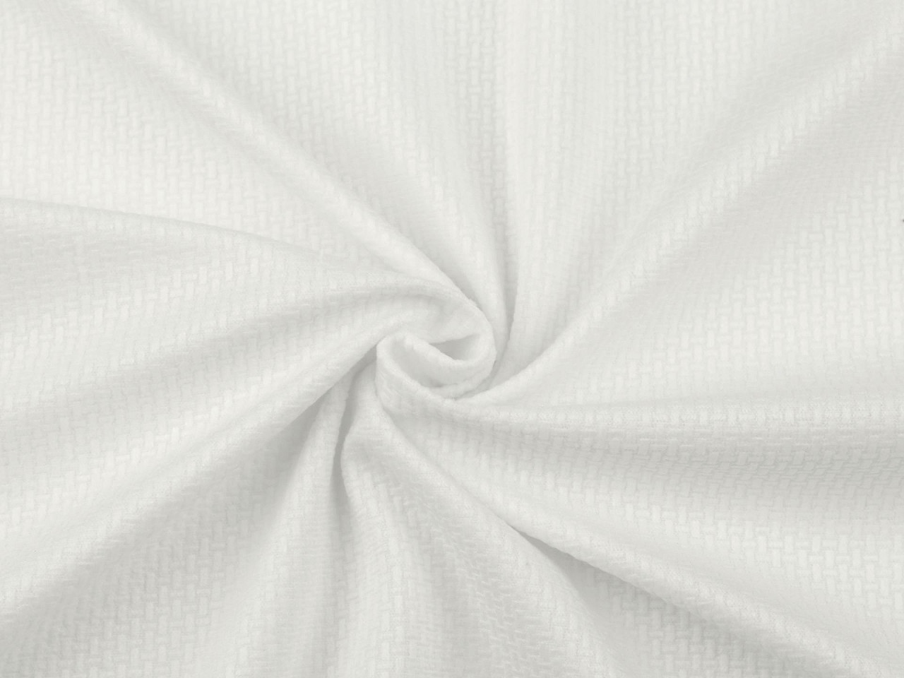 Velvet / samet strukturovaný jednobarevný, barva 1 Off White