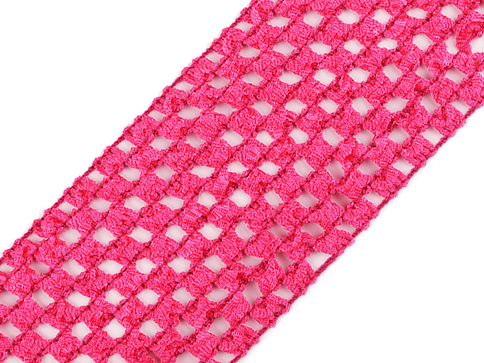 Síťovaná pruženka šíře 70 mm pro výrobu tutu sukýnek, barva 9 pink