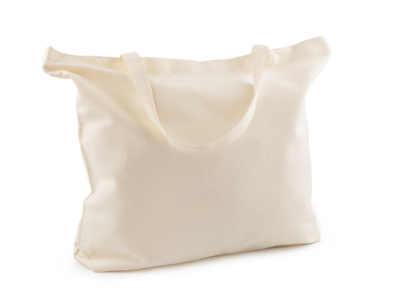 Textilní taška bavlněná k domalování / dozdobení 49x40 cm, barva 2 režná světlá