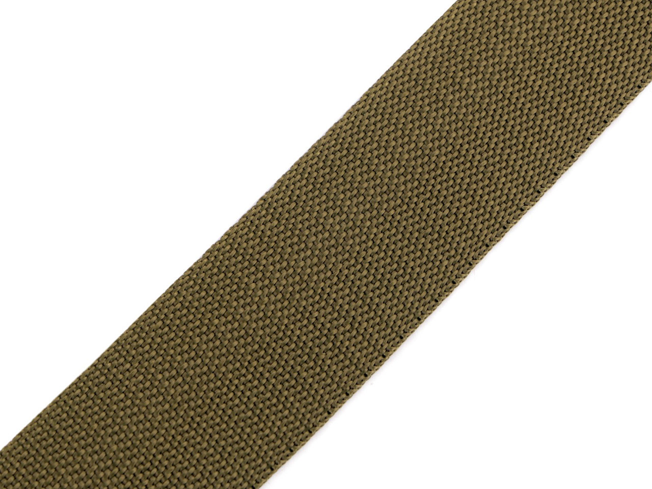 Popruh polypropylénový šíře 40 mm, barva 70 zelená khaki