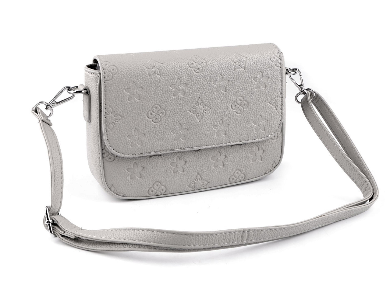 Kabelka crossbody, barva 13 šedá světlá