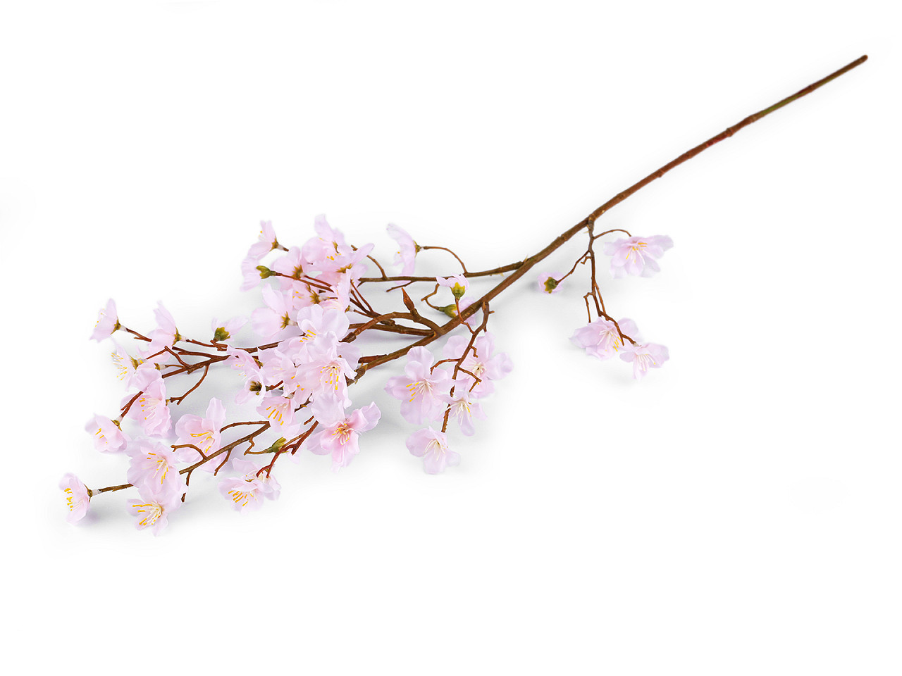 Umělá větvička třešňový květ, barva 2 růžová nejsv.