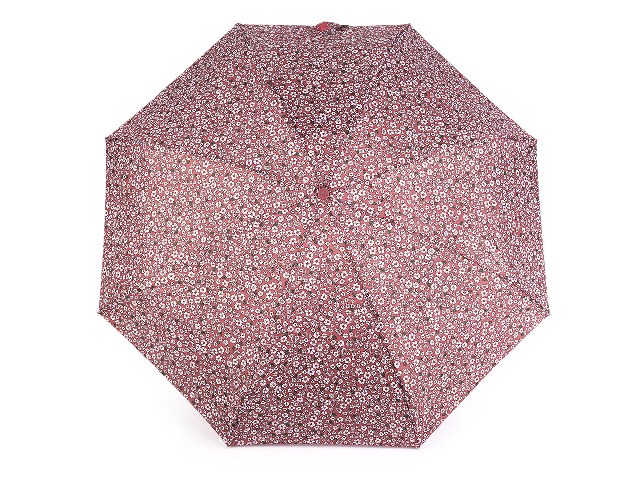 Dámský mini skládací deštník, barva 5 starorůžová sv. květy