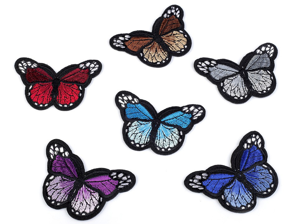 Nažehlovačka motýl, barva 2 mix variant