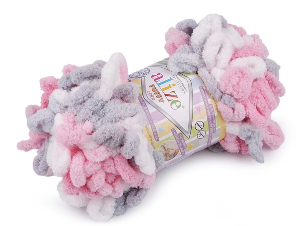 Pletací příze Alize Puffy color 100 g