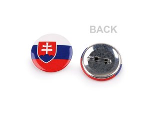 Brož / placka vlajka Slovenská republika Ø3,5 cm