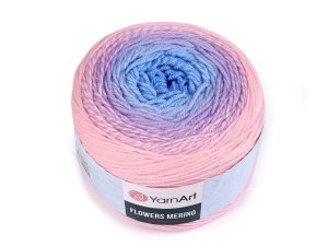 Pletací příze Flowers merino 225 g