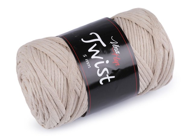 Bavlněná pletací příze Twist macrame 500 g