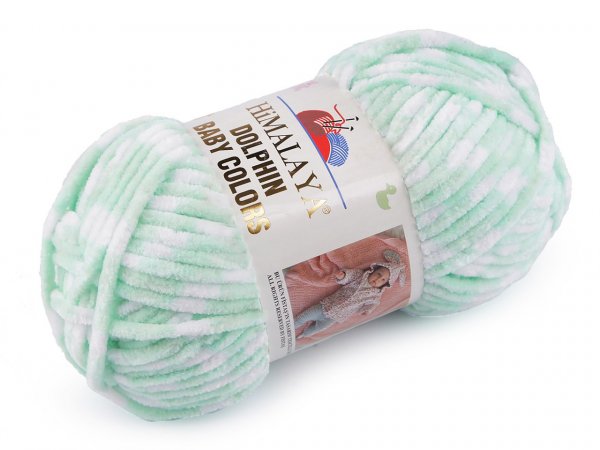 Pletací žinylková příze Dolphin Baby Colors 100 g