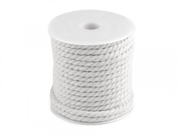 Bavlněná šňůra kroucená Ø5 mm macrame