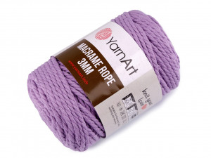 Pletací příze Macrame Rope Ø3 mm 250 g rozčesávací