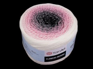 Pletací příze Flowers merino 225 g