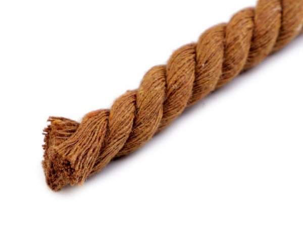 Bavlněná šňůra kroucená Ø12 mm macrame